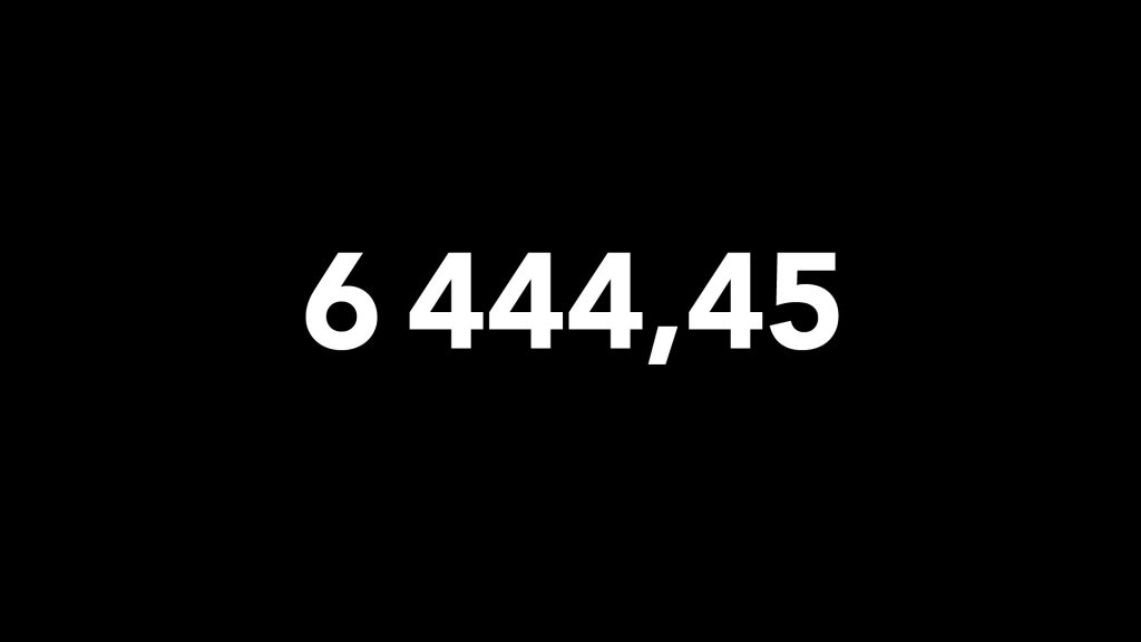 Superb Number of 6,4 and 5 - get and own this magical number as NFT of Art Value and artist Das Vegas Vygandas Simbelis.